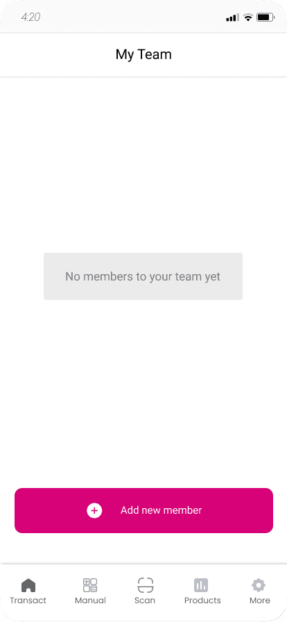 Empty member list